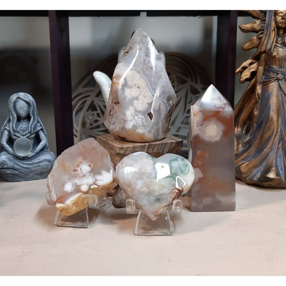 Flower Agate Crystal Bundle